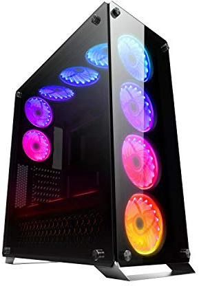 CTesports Orion – Caja Gaming Full-Tower con 4 Paneles de Cristal Templado, Espacio para 12 Ventiladores de 120 mm