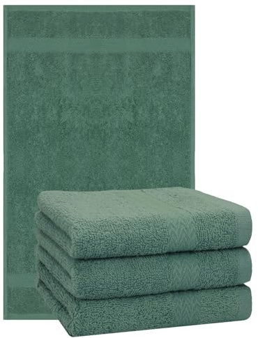 Betz Premium Handtuch Set 4-teilig – 4× Handtücher 50×100 cm, 100% Baumwolle 470 g/m², weich & saugstark, Oeko-TEX® Farbe tannengrün
