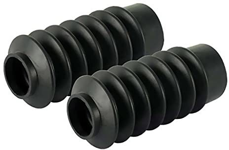 Soffietti in gomma per forcella moto custom, Harley Davidson, Cafe racer, diametro 41-65 mm.