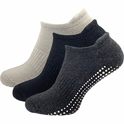 GAWILO Damen Yoga & Pilates Socken (3 Paar) | Stopper Socken | ohne drückende Zehennaht | mit rutschfesten Noppen