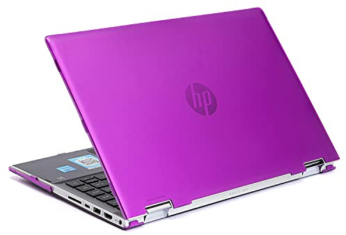 mCover Case Compatible for 2021~2022 14 HP Pavilion X360 14-DWxxxx Series 2-in-1 Convertible Laptop PC ONLY (NOT Fitting Other HP Models) - Purple