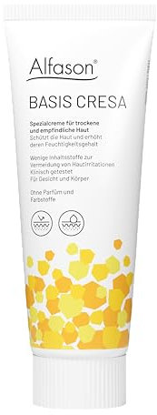 Alfason BASIS CRESA - Die Spezialcreme für trockene und empfindliche Haut, Die sanfte Spezialcreme für die tägliche Pflege, 100 g