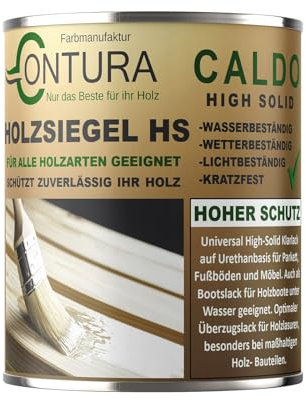 Holzsiegel HS Holzlack Klarlack Außen Parkettlack Thekenlack Möbellack Holzschutz (750ml.)