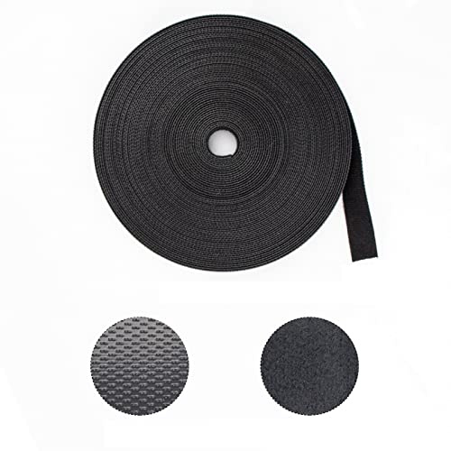 O4L - Outlet4Life Klettband Kabelbinder Rolle 10m X 10mm, DIY Klett Kabelbinder schwarz, Kabelbinder Klettverschluss wiederverschließbar für Kabelorganisation