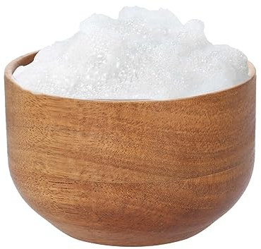 Beavorty Holz Rasierschale Für Männer Kreative Rasiercreme-seifenschale Praktische Badedezenter Für Zuhause Hellbraun Geeignet Für Rasur