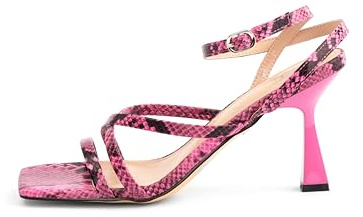 Rio Fiore Sandali Donna con Tacco, Fucsia, 8.5 cm Tacco a spillo, Sandali donna alti, Ecopelle, 2681L-1-A-5 (Fuchsia PU, 41 EU)