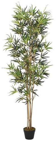 Chaduof Bambusbaum Künstlich 828 Blätter 150 cm Grün, Künstliche Pflanzen Deko, Kunstpflanzen Wie Echt, Künstliche Zimmerpflanzen, Pflanzen Deko, Artificial Pflanzen - 358960