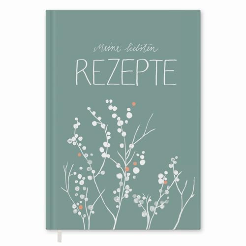 Eine der Guten Rezeptbuch - Meine liebsten Rezepte - zum Selberschreiben, blanko DIY Kochbuch & Backbuch, FSC Papier, 17x24 cm Premium Hardcover, Mint | Kompaktes 17x24 cm Hardcover, für 40 bis 80 eigene Rezepte, strukturierte Rezeptseiten, 92 Seiten, 120 g FSC-Papier