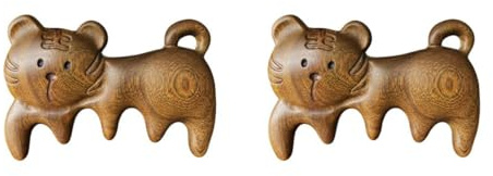 Beavorty 2 Piezas peine de salud aparatos de masaje de cabeza Peine para masajear el cuero cabelludo hair scalp massager cepillo de pelo de masaje cepillo de pelo de madera Sándalo