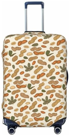 Set mit Erdnuss-Reisegepäckbezügen – elastische Kofferabdeckungen für Gepäck von 45,7 - 81,3 cm, Schwarz, Small