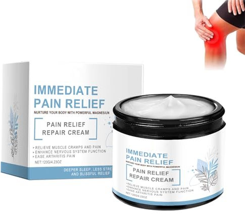 Crème anti-douleur au magnésium, crèmes réparatrices articulaires professionnelles, crème apaisante naturelle pour les articulations et les muscles, pour tous les types de peau (1 PCS)