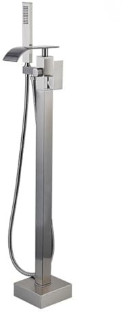 Badewasserfallmixer Haken mit Dusche Schwarz freistehende Badewanne Duschmischer TAP 360 Schwenk aus, Badezimmer Badewanne Tap-A
