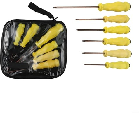 Lot de 6 carrés complets pour outils à main Torx avec construction en alliage d'acier