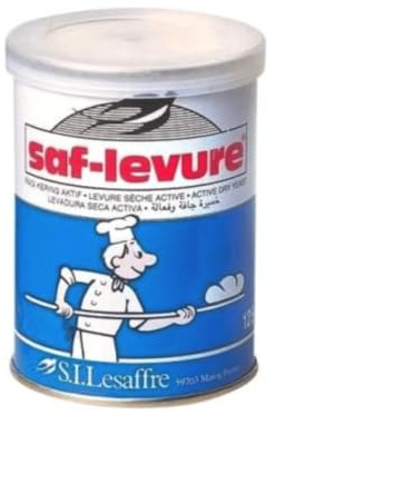 Saf-Levure Active Dry Yeast 125g - Professional Quality Baker's Yeast for Bread, Pizza Dough, and Pastries - Fast Activating & Long Shelf Life, for Consistent Baking Results
