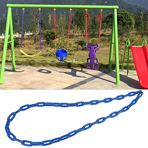 RiToEasysports Swing Link Chain 1.5m Plastic Coated Iron Hanging Chain for Children Playground DIY Swing Accessory Indoor Outdoor Use (Blue)