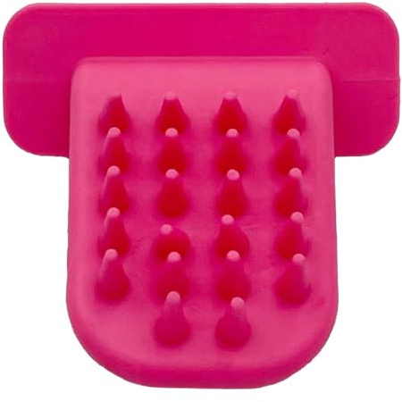 Katzenpflegebürste mit Zungen-Textur-Technologie, sanftes Tierhaarentferner-Werkzeug für Haarausfallkontrolle und beruhigende Massage, effektive Katzenbürste für Entspannung und Hautkomfort (Rosa)