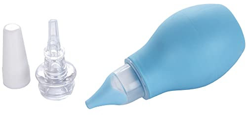 Nuby - Aspiratore nasale - Naso per bebè 2 in 1 con auricolare - Blu
