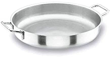 LACOR 50640w - Paellera Sin Tapa Wagner Acero Inoxidable 40cm - Profesional | En acero inoxidable, para arroces y paellas de gran formato; ideal para cocina profesional y uso diario en casa