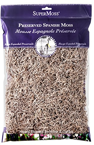 SuperMoss (26914) Spanish Moss Preserved, Natural, 8oz (200 cubic inch)