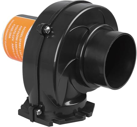 Seaflo In Line Bilge Air Blower 130CFM Boat Black Ventilation Marine 12V 2.5AMP by SEAFLO