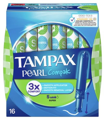 Tampax Compak Pearl Super 18 Unidades