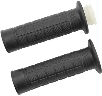 GOOFIT Manopole Moto 22mm 1 Paio Sostituzione per Racer Ciclomotor ATV Nero Motocross Scooter