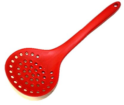 Kochblume Silikon Seihlöffel (rot)
