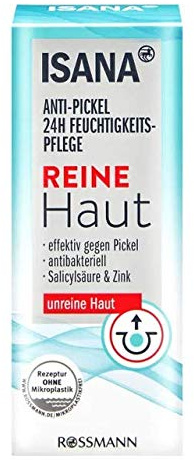 Crema hidratante para piel pura, antiespinillas, 24 horas, eficaz contra espinillas, antibacteriano, ácido salicílico y zinc, para pieles con impurezas, 50 ml