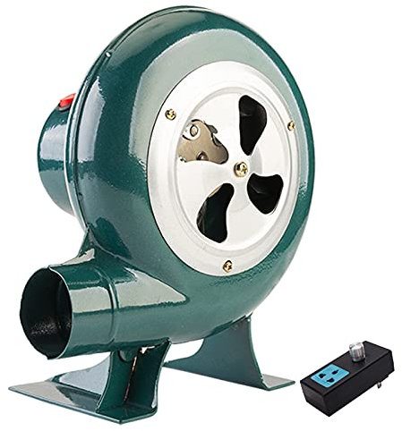 CFYP Ventilatore Elettrico a velocità Variabile 220V con Regolatore, Ventilatore per Camino Barbecue - Ventilatore Centrifugo per Barbecue