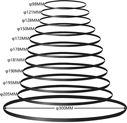 DIRBUY 11 Pieces Turntable Belt for Project, Different Specifications Turntable Belt Replacement for Record Player