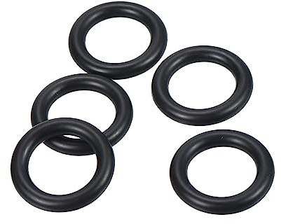 PATIKIL 50 Stück Dichtungsringe O-Ringe Gummidichtung 23mm AD 15mm ID 4mm Dicke Nitrilgummi Unterlegscheibe Dichtungssatz Gummischeiben für Auto Klimaanlage Wasserhahn Rohr Schwarz