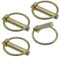 SKIR'CO (4 pezzi) Spine a scatto in acciaio zincato 8 mm, spine a scatto con bloccaggio, DIN 11023, perno in metallo con anello