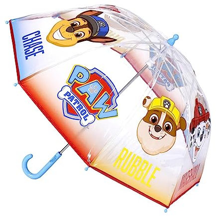 PAW PATROL Chase Rubble Marshall Kuppelschirm Regenschirm Stock-Schirm manuell 71 cm Durchmesser (Paw 1)