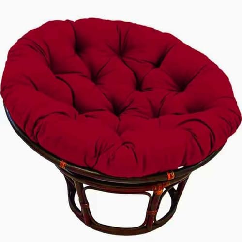 JIcloun Papasansessel Kissen, Radar Stuhl Pad, Outdoor Sitzkissen für Hängesessel Rattanstühle Gartenstuhlauflagen Rundes Schaukelstuhlkissen, Garten Hängendes Eierstuhlkissen,L,20cm*120cm