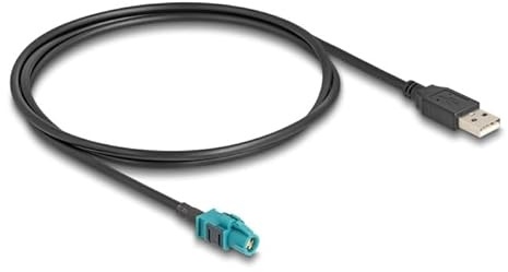 DeLOCK 90534 Koaxialkabel 1 m HSD Z USB A schwarz