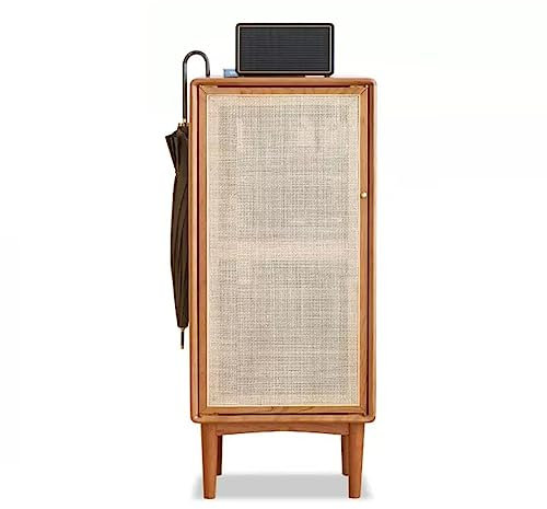 Mueble zapatero de ratán de madera maciza Zapatero de madera de cerezo simple armario para porche para la casa Armario para puerta del salón Armario para porche Zapatero de entrada (