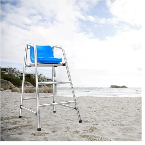 TYHAYJYK Lifeguard Chair Ladder Underground Pool Accessories Life Guard Tower Ladder Stainless Steel Lifesaving Lift Chair for Swimming Pool, Portable Barstools Elevated Chair(2 Steps- H 12