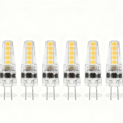 WGFOIP 10pcs G4 Bulbi a LED G4 Bulbi Dimmebili 2W 2700K Bianco Caldo No Flicker 50000H Lunga Durata per Vita per Lampadina a Soffitto Lampadario