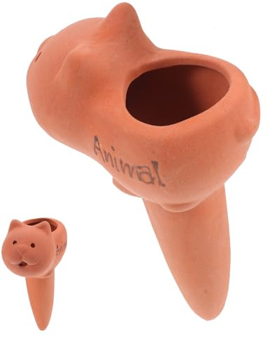 DOITOOL Bulbe D'arrosage en Céramique Forme Animale pour Plantes D'intérieur et Jardin, Piquet Auto-arrosant Décoratif, Système Goutte à Goutte Lent, Accessoire Pratique pour Pots