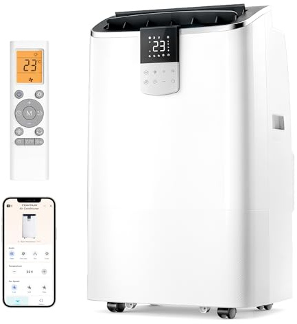 Air Conditioning Unit - 12000 BTU Portable Air Conditioner, 4-in-1 Modes & Smart App/Remote Control AC, Digital Display, Quiet Operation<41dB, 24-Hour Timer, Covers Up to 218 sq.ft (35㎡)