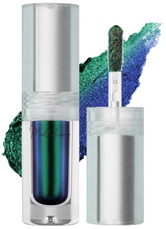 EONFAVE Flytande Kameleont Ögonskugga Grön Glitter Skimrande Dubbel Färg Metallisk Långvarig Vattentät För Gröna Ögonmakeup Fantastisk Färgförändringseffekt #12