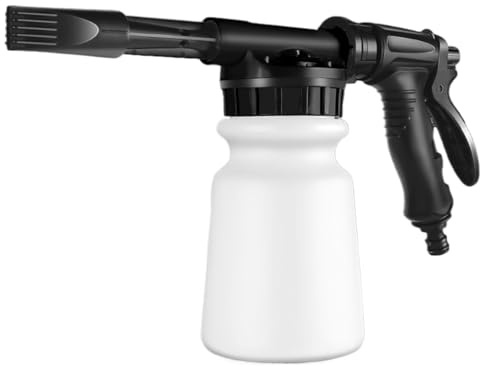 Pistola per tubo 'acqua, cannone in schiuma, pulitore a pressione, 1 l di sapone a pressione manuale per la pulizia degli interni, detergente esterno