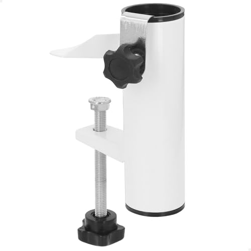 AKTIVE Pince pour Parasol, pour Table et Balcon, 15 x 4 cm, Maintien Ferme et Stable, mâts jusqu'à 40 mm, Grande compatibilité, Ouverture réglable Max. 5,5 cm (61156)