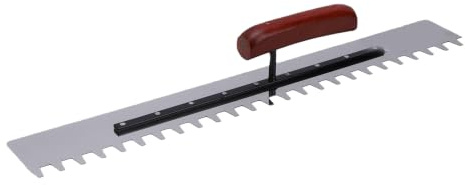 Generic Versatile Square Notch Trowel with Reinforced Aluminum Handle for Seamless Tile Laying on Walls and Floors 50cm