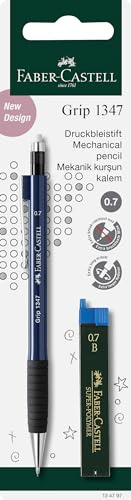 FABER-CASTELL - Porte-mine GRIP 1347 0,7 mm avec 12 mines
