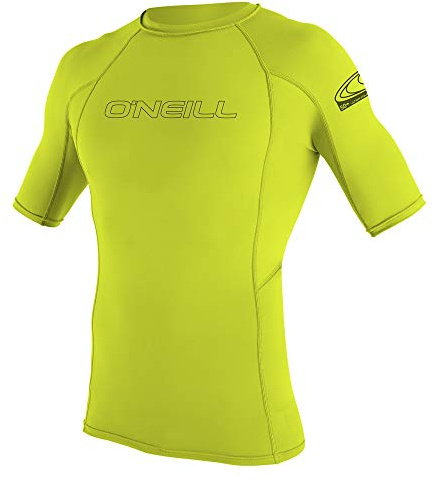 O'Neill våtdräkter herr UV-skydd basic skins S/S Crew, 187 LIME