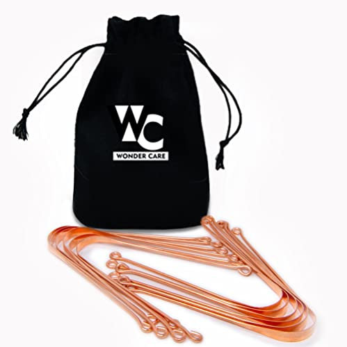 Wonder Care, grattalingua in 100% rame, raschietto per pulire la lingua, antibatterico, ayurvedico, per la massima igiene orale (3 pezzi)