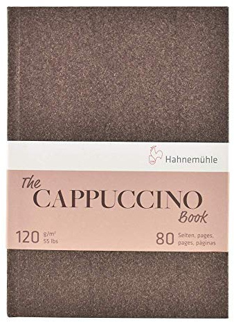 Hahnemuhle, Cuaderno de bocetos, capuchino, A4 (11,7 x 8,3 pulgadas), 120 g/m?, 40 hojas/80 p?ginas, encuadernado duro