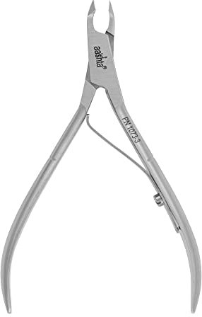aashta® Nagelhautzange nagelhautentfernert, Nagelhautschere für den profi und auch häuslichen Gebrauch, sehr komfortable und klassische Größe, 10cm lang 5mm Jaw
