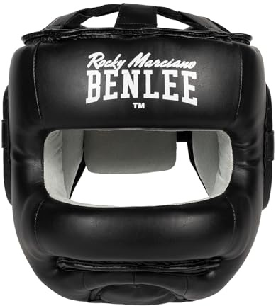 BenLee Head Guard Faux Leather Facesaver, Color:Black, Talla:S/M